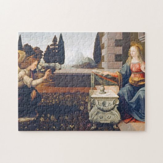 Aankondiging Leonardo da Vinci, 1472-1473 Legpuzzel (Horizontaal)