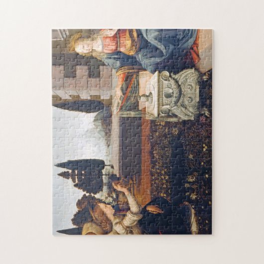 Aankondiging Leonardo da Vinci, 1472-1473 Legpuzzel (Verticaal)