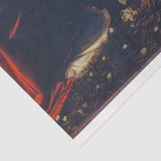 Aankondiging Leonardo da Vinci, 1472-1473 Tissuepapier (Detail)