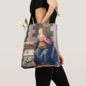 Aankondiging Leonardo da Vinci, 1472-1473 Tote Bag (Dichtbij)
