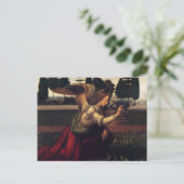 Aankondiging Leonardo Da Vinci - Angel Briefkaart (Staand voorkant)