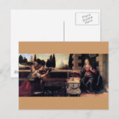 Aankondiging Leonardo Da Vinci Briefkaart (Voorkant / Achterkant)