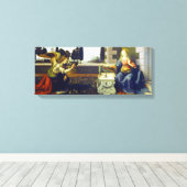 Aankondiging Leonardo da Vinci Canvas Afdruk (Insitu (Houten vloer))