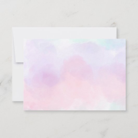 Aankondiging lila Floral Photo Afstuderen (Achterkant)