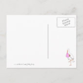 Aankondiging 'Little Delivery' op maat van geboort (Achterkant)