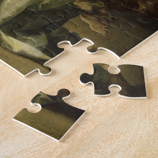 Aankondiging Maria en Aartsengel Gabriel Fine Art Legpuzzel (Zijkant)