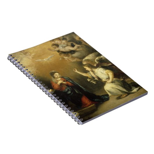 Aankondiging Maria en Aartsengel Gabriel Fine Art Notitieboek (Rechterzijde)