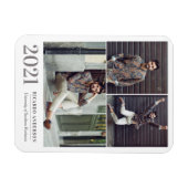 Aankondiging Masculine College Foto Afstuderen Magneet (Horizontaal)