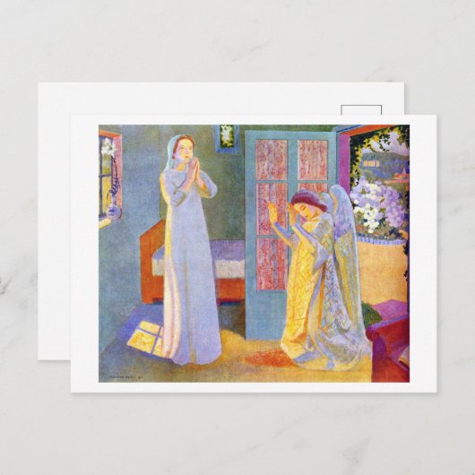 Aankondiging Maurice Denis Briefkaart (Voorkant / Achterkant)