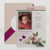 Aankondiging Meisje (Voorkant / Achterkant)