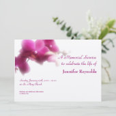 Aankondiging Memorial Service (Staand voorkant)