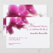 Aankondiging Memorial Service (Voorkant / Achterkant)