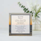 Aankondiging Memorial Service (Staand voorkant)