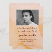 Aankondiging Memorial Service (Voorkant / Achterkant)