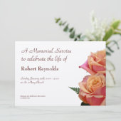 Aankondiging Memorial Service (Staand voorkant)