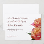 Aankondiging Memorial Service (Voorkant / Achterkant)