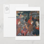 Aankondiging met de herders die kaas in het briefkaart (Voorkant / Achterkant)