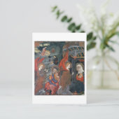 Aankondiging met de herders die kaas in het briefkaart (Staand voorkant)