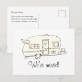 Aankondiging met handgetekende trailer Funny Movin Briefkaart (Voorkant / Achterkant)