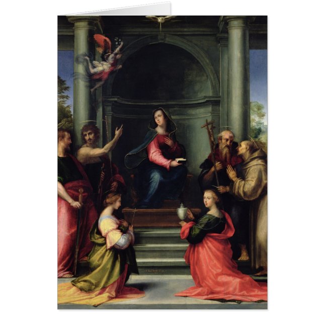 Aankondiging met heiligen, 1515 (Voorkant)