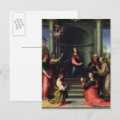 Aankondiging met heiligen, 1515 briefkaart (Voorkant / Achterkant)