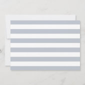 Aankondiging Metro Stripe Birth | Grijs (Achterkant)