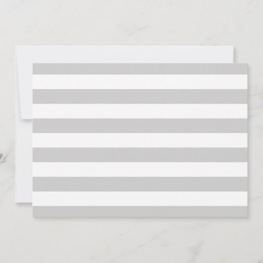 Aankondiging Metro Stripe Birth | Grijs (Achterkant)