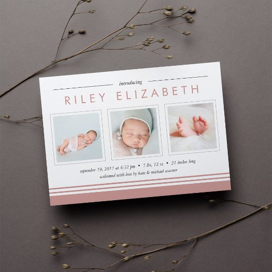 Aankondiging Metro Stripe Birth | ROOS