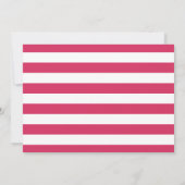 Aankondiging Metro Stripe Birth | Roze en zeemacht (Achterkant)