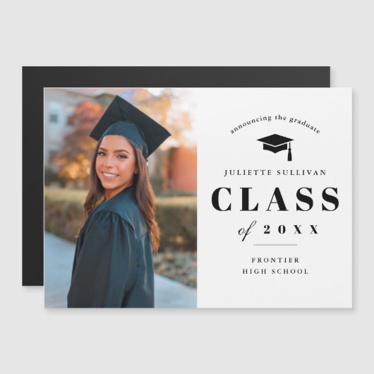 Aankondiging minimale Afstuderen foto's (Voorkant / Achterkant)