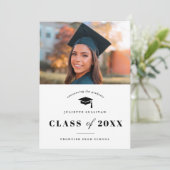 Aankondiging minimale Afstuderen foto's (Staand voorkant)