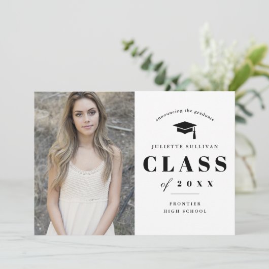 Aankondiging minimale Afstuderen foto's (Staand voorkant)