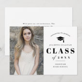 Aankondiging minimale Afstuderen foto's (Voorkant / Achterkant)