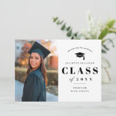 Aankondiging minimale Afstuderen foto's (Staand voorkant)