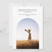 Aankondiging minimalistisch Afstuderen van Arch Ph (Achterkant)