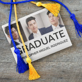 Aankondiging minimalistisch fotocollage Afstuderen