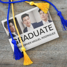 Aankondiging minimalistisch fotocollage Afstuderen