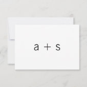 Aankondiging minimalistisch uitstellen huwelijk (Achterkant)