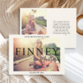 Aankondiging modern 2 Foto Afstuderen