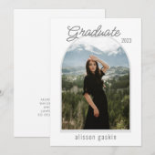 Aankondiging modern afstudeerder foto's (Voorkant / Achterkant)