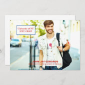 Aankondiging modern Afstuderen Afstuderen foto's (Voorkant / Achterkant)