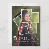 Aankondiging modern Afstuderen Afstuderen foto's (Voorkant)