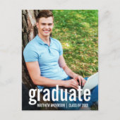 Aankondiging modern Afstuderen Afstuderen foto's (Voorkant)