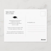 Aankondiging modern Afstuderen Afstuderen foto's Briefkaart (Achterkant)