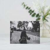 Aankondiging modern Afstuderen Briefkaart (Staand voorkant)