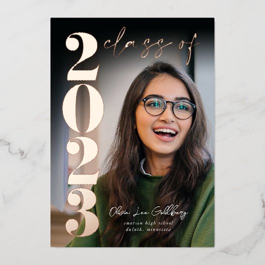 Aankondiging modern Afstuderen Folie (Voorkant)