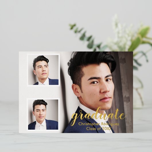 Aankondiging modern Afstuderen foto 3 (Staand Voorkant)