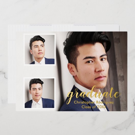 Aankondiging modern Afstuderen foto 3 (Envelop)