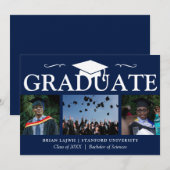 Aankondiging modern Afstuderen foto 3 (Voorkant / Achterkant)