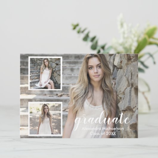 Aankondiging modern Afstuderen foto 3 (Staand voorkant)